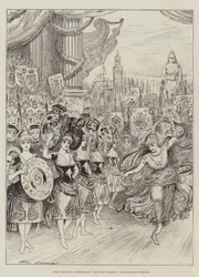 Scène de la pantomime des Quarante Voleurs au théâtre de Drury-Lane